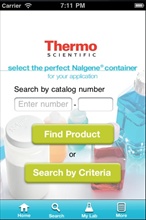 Thermo Scientific Bottles and Carboys iPhone app.